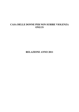 Relazione anno 2011 - Comune di Pieve di Cento