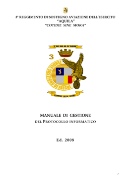 Manuale di Gestione - Ministero della Difesa