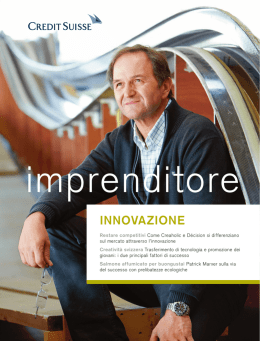 innovazione - Credit Suisse