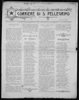 1 settembre - Comune di San Pellegrino Terme