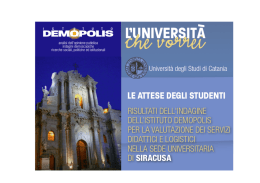 Report integrale Siracusa - Bollettino d`Ateneo