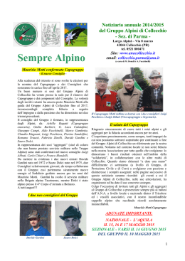 Notiziario 2015 - Alpini Collecchio