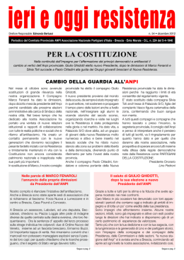 N. 54 &bull; dicembre 2012 - Benvenuti sul sito dell`ANPI di Brescia