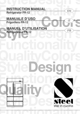 instruction manual manuale d`uso manuel d`utilisation