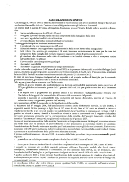 assicurazione in sintesi