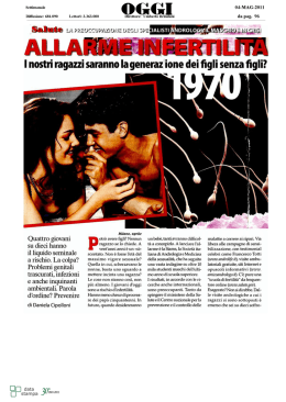 Allarme infertilità
