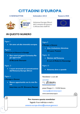 Newsletter CIED n. 2 settembre 2013