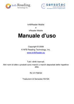 Manuale d`uso