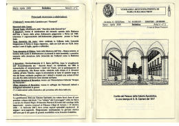 Principali ricorrenze e celebrazioni.