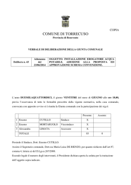 N.43 DEL 23 GIUGNO INSTALLAZIONE CASA