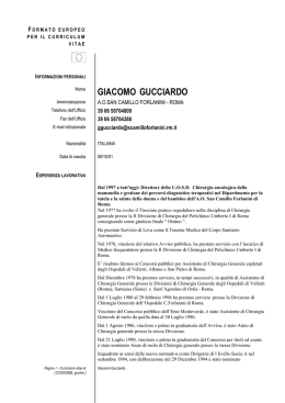 giacomo gucciardo - Azienda Ospedaliera S.Camillo