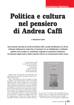 Politica e cultura nel pensiero di Andrea Caffi