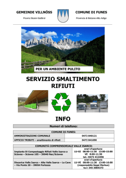 Servizio smaltimento rifiuti
