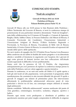 Comunicato stampa - Accademia di Belle Arti SantaGiulia
