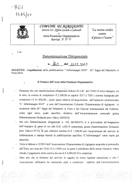 "Informasagra 2010". - Comune di Agrigento