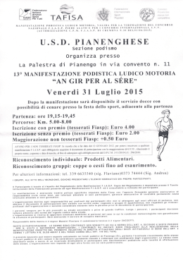 volantino - Podisti Ombriano
