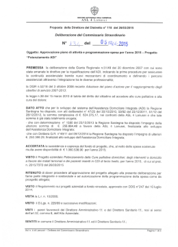 Delibera del Commissario Straordinario n.134 del 05