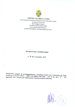 decreto n 50 - Azienda Calabria Lavoro