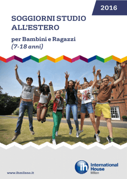 PDF: Brochure Junior 2016 - International House Milano