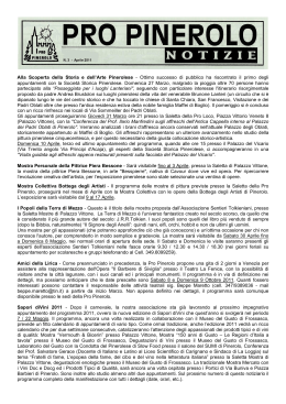 Pro Pinerolo Notizie - Edizione Aprile 2011