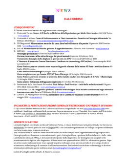 N E W S - Ordine dei Veterinari di Mantova