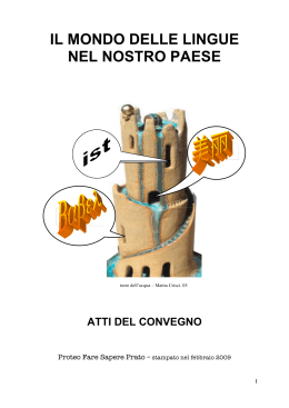 copertina - ProteoFareSapere, Prato