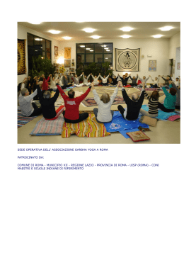 sede operativa dell` associazione garbha yoga a roma