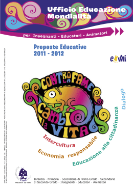 Ufficio Educazione Mondialità Proposte Educative 2011