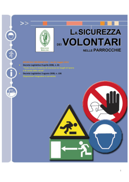 dei volontari - Diocesi di Bergamo