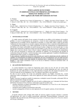 SIMULAZIONE DI INCENDIO IN EDIFICIO CIVILE