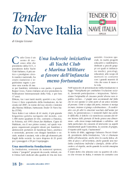 Tender toNave Italia - Lega Navale Italiana