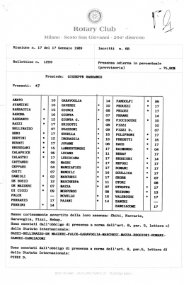 Notiziario n. 17 - Rotary Milano Porta Vittoria