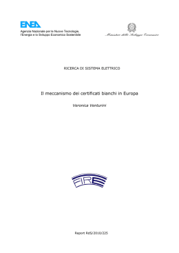 Il meccanismo dei certificati bianchi in Europa