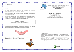 Opuscolo Voghera Urologia 2012