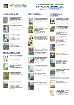 catalogo editoriale - Veneto Agricoltura