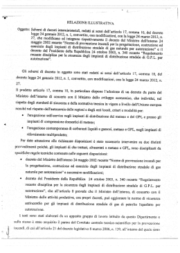 Schema decreti ministeriali selfizzazione Gpl e Metano