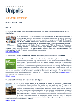 Newsletter n. 24 – 17 giugno 2014