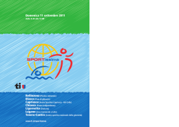 L`opuscolo di Sportissima 2011
