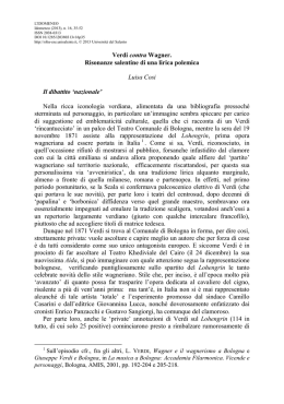 Verdi contra Wagner. Risonanze salentine di una lirica polemica