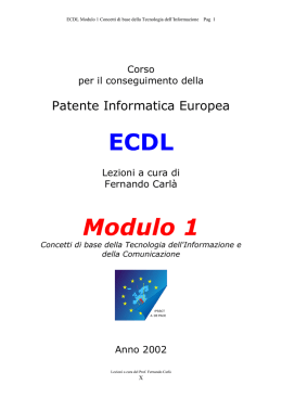 Modulo 1_Tutto - liceo scientifico da vinci floridia