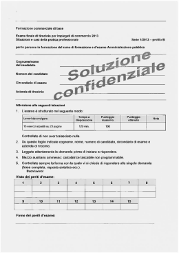 Formazione commerciale di base Esame finale di tirocinio per - v-ost