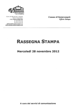 Page 1 Page 2 ercoled&igrave; 28 novembre 2012 2 2 L`assessore