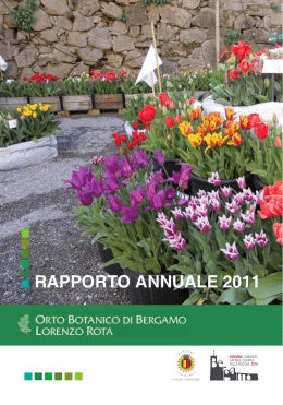 2011 [PDF 2,7 Mb] - Orto Botanico di Bergamo "Lorenzo Rota"