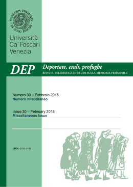 Numero 30 – Febbraio 2016 Issue 30 – February 2016
