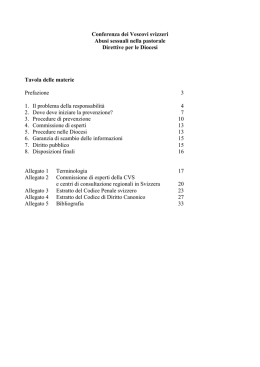 Note pastorali 11 - Conferenza dei vescovi svizzeri