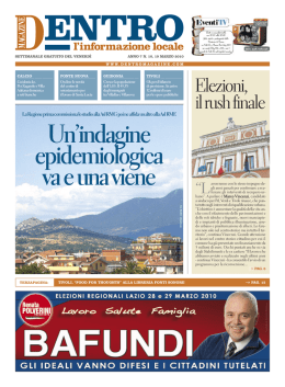 ven 19 mar - La Voce del Nord Est Romano