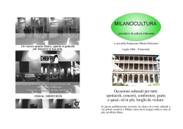 Luglio 2004 - Fondazione Milano Policroma