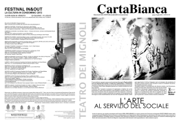 Il 9&deg; numero di CartaBianca - Citt&agrave; metropolitana di Bologna