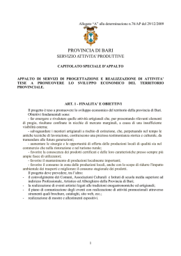 OGGETTO: AFFIDAMENTO INCARICO PER LA REALIZZAZIONE