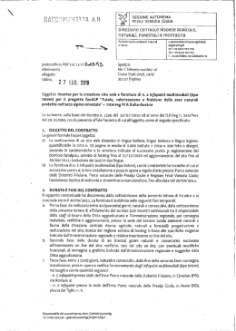 Documento affidamento incarico - Regione Autonoma Friuli Venezia